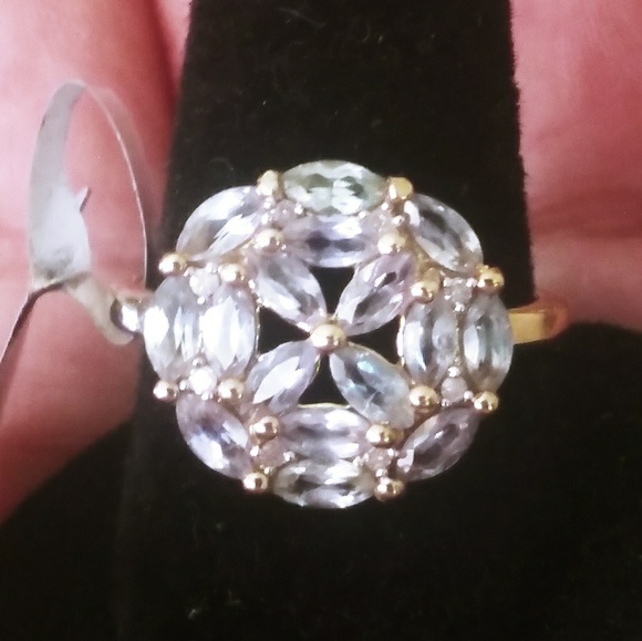 Certified Natural Alexandrite &diamond ring - Picture 3 of 7